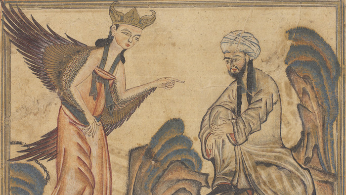 Muhammad erhält seine erste Offenbarung von Gabriel am Berg Hir?'