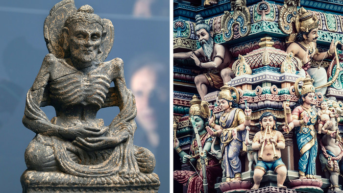 Siddharta Gautama und Hinduistische Gottheiten