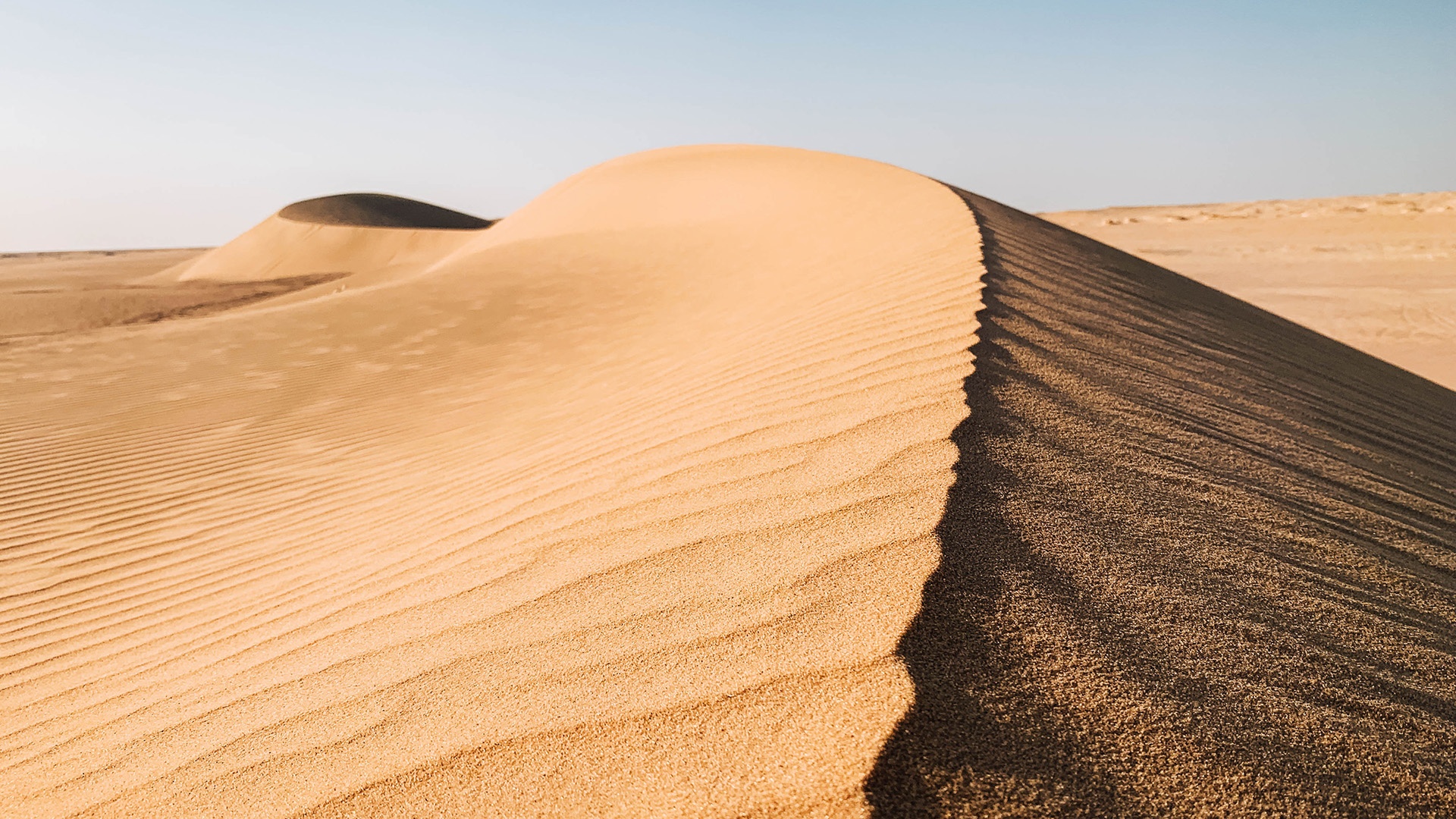 Sanddüne in der Wüste Ägyptens