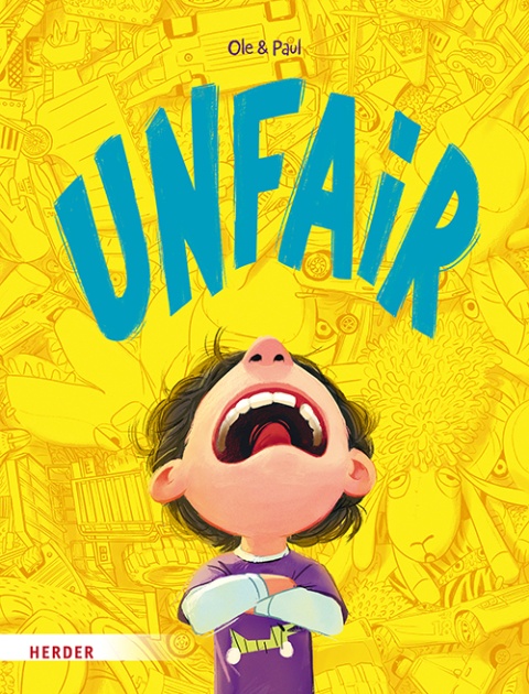 Buchcover Unfair zeigt weinendes Kind