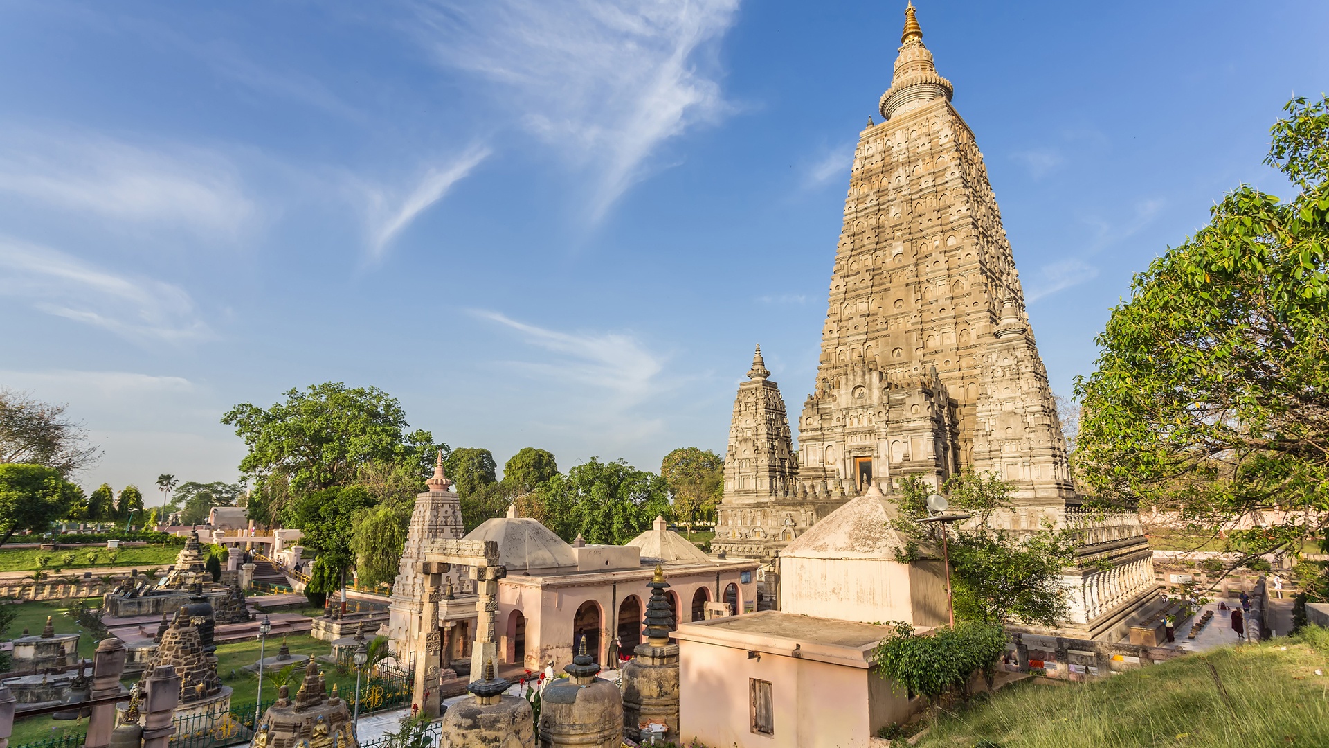 Überblick über die Anlage des Mahabodhi-Tempels