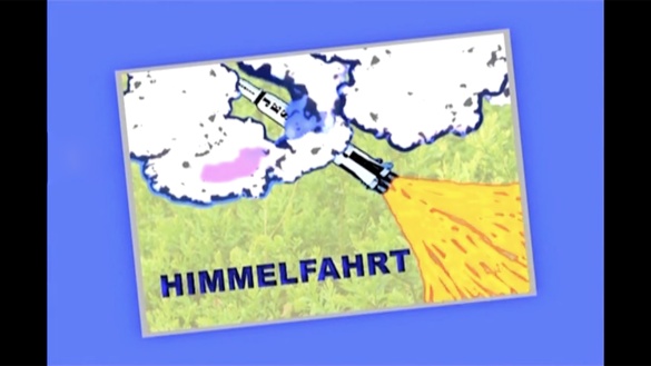 Animationsfilm zum Thema "Himmelfahrt" vom Evangelischen Kirchenfunk Niedersachsen