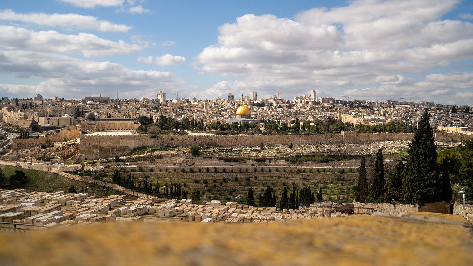 Blick über die Stadt Jerusalem