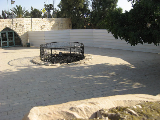 Abrahams-Brunnen in der Stadt Beerscheba in Israel.