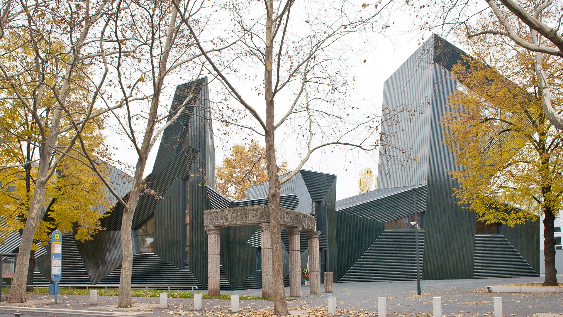 Außenansicht der Neue Synagoge Mainz 