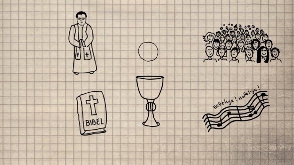 Animationsfilm zum Thema "Was ist eine Messe?" von katholisch.de