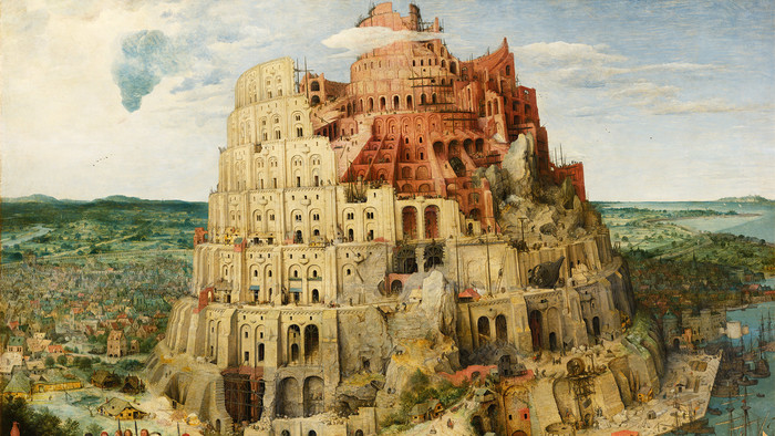 Gemälde "Großer Turmbau zu Babel" von Pieter Bruegel aus dem Jahr 1563, Kunsthistorisches Museum.