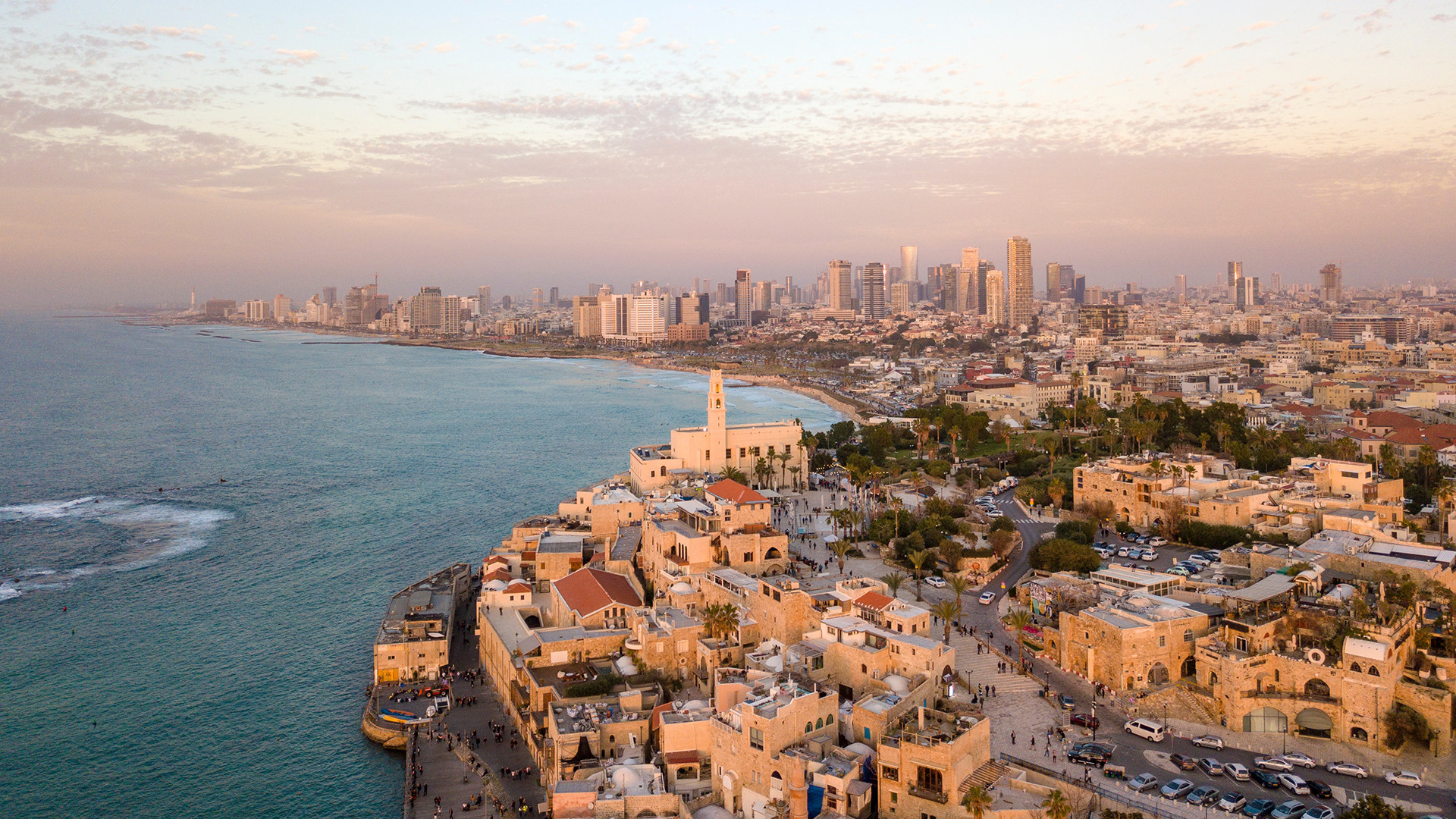 Tel Aviv aus Vogelperspektive