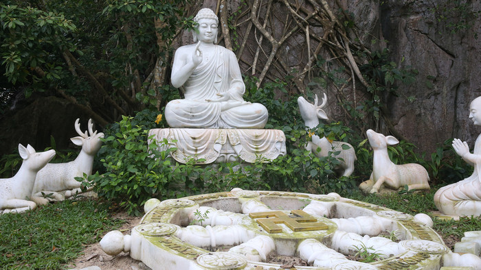 Buddha mit Dharma Rad
