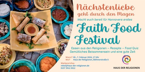 Faith Food Festival Hannover, Veranstaltungsflyer mit Informationen
