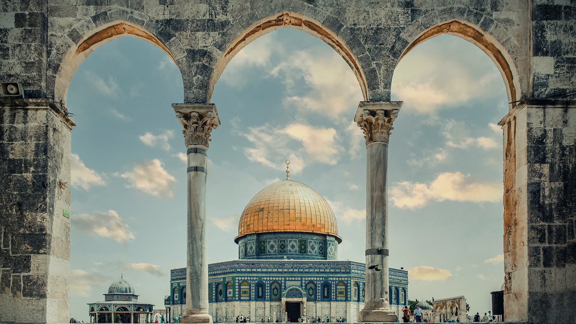 Außenansicht des Felsendoms auf dem Tempelberg in Jerusalem