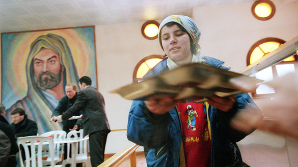 Armenspeisung im islamischen Zentrum der Aleviten in Istanbul