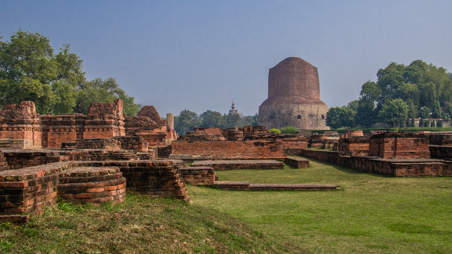 Sarnath Stupa zum Gedenken an Buddha
