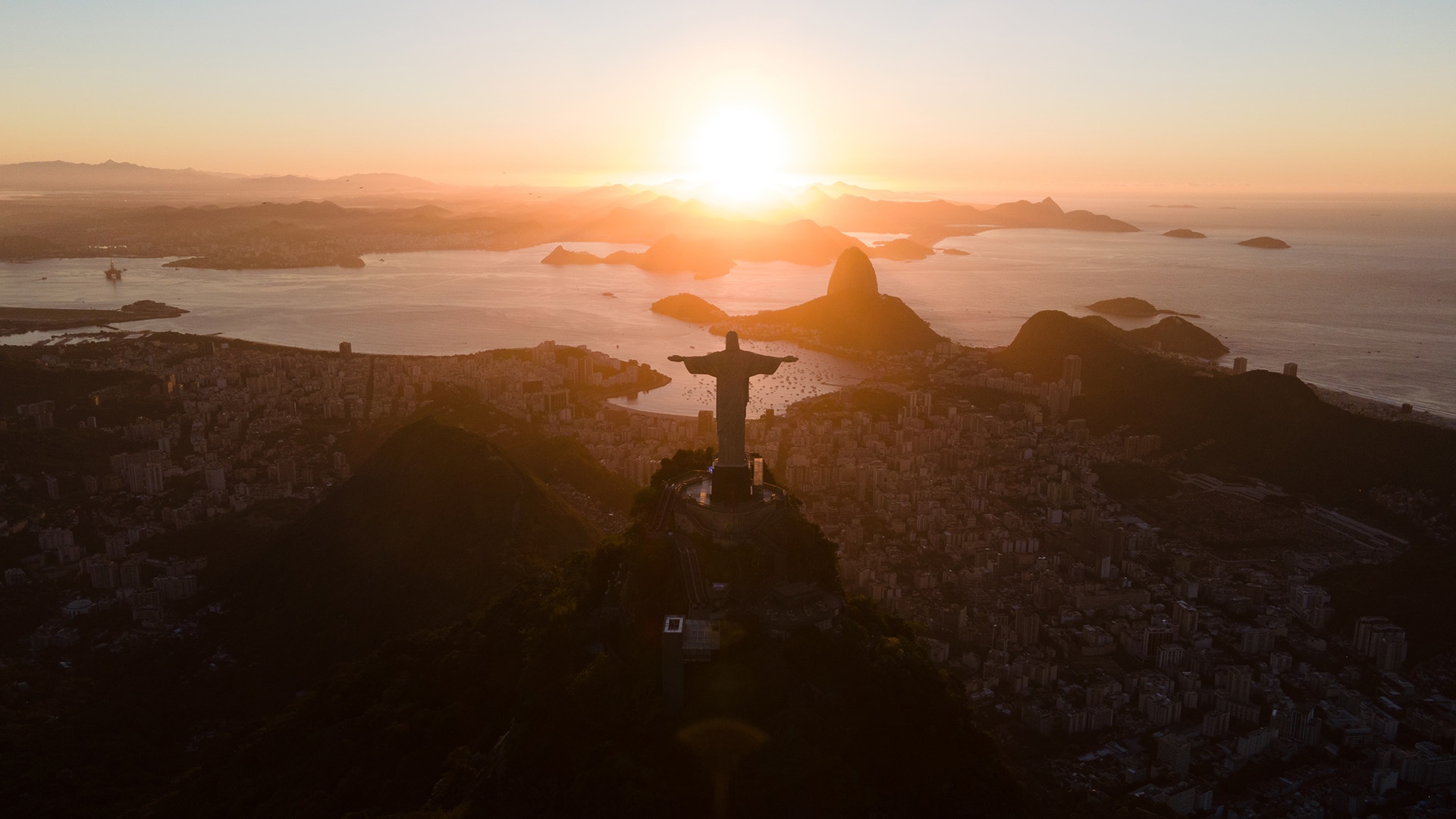 Erlöser-Statue mit Blick auf Rio de Janeiro
