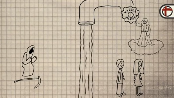 Animationsfilm zum Thema "Was bedeutet Taufe?" von katholisch.de