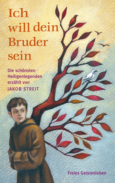 Buchcover "Ich will dein Bruder sein" von Jakob Streit zu sehen ist ein illustrierter Mann mit Ästen, die aus seinem Rücken wachsen